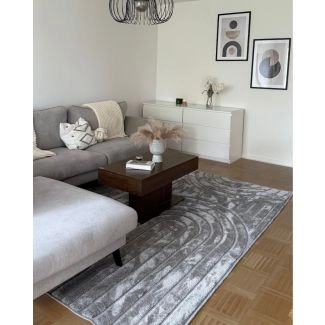 Hoogpolig Vloerkleed Steam Heat Grijs