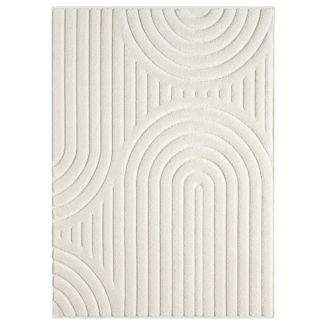 Hoogpolig Vloerkleed Steam Heat Gebroken wit