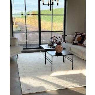 Wollen Vloerkleed Vallbo Gebroken wit