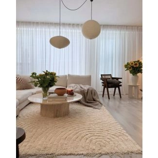 Katoenen Vloerkleed Wilma Bene Beige