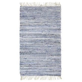 Katoenen Vloerkleed Eshnunna Blauw