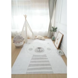 Kindervloerkleed Zappy Bear Crème