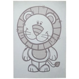 Kindervloerkleed Zappy Lion Crème