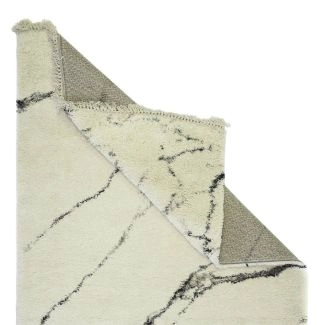 Hoogpolig Vloerkleed Zemra Crème