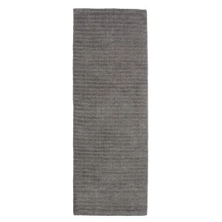 Loper Zentura Donkergrijs Wollen Vloerkleed