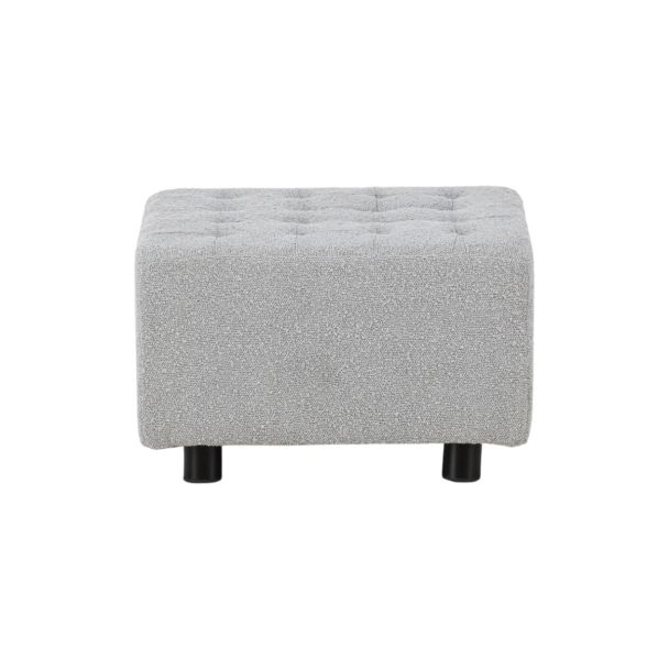 Poef Elydrane Lichtgrijs