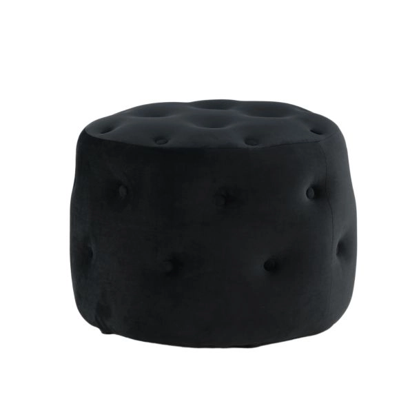 Poef Violetta Zwart