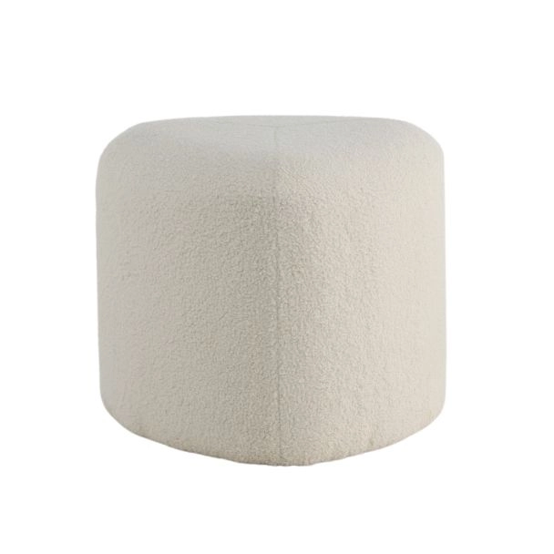 Poef Elandros Wit