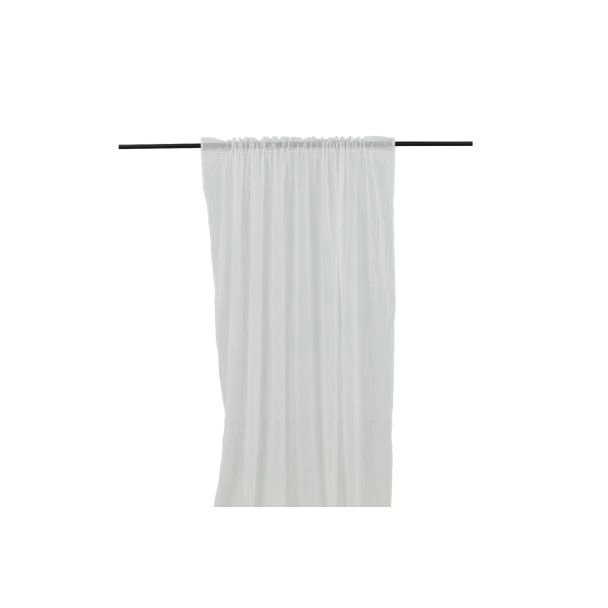 Linnen-look Gordijn 2-pack Rosendimma Wit