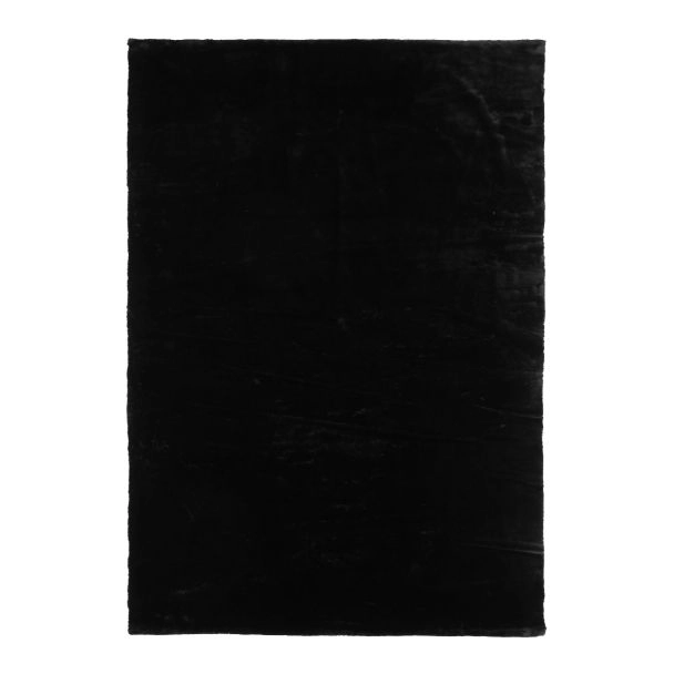 Hoogpolig Vloerkleed Elton Zwart