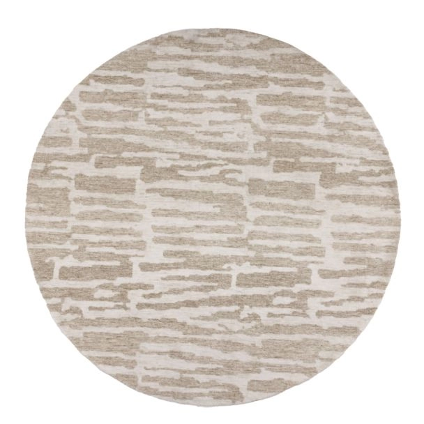 Rond Lira Beige Hoogpolig Vloerkleed