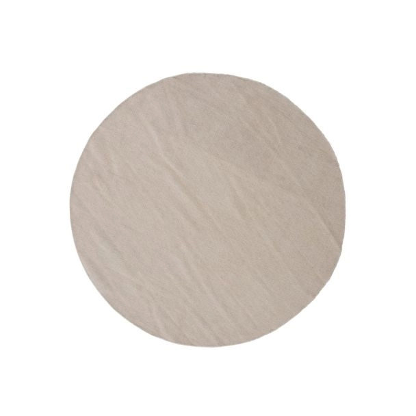 Rond Anata Beige Wollen Vloerkleed