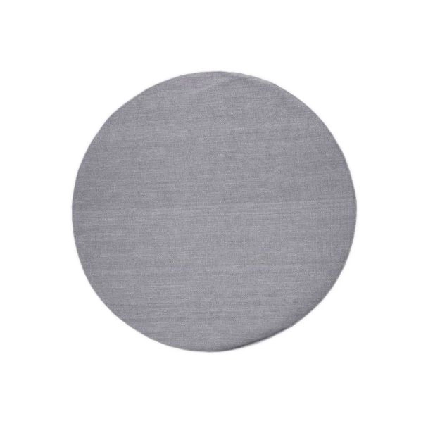 Rond Anata Lichtgrijs Wollen Vloerkleed