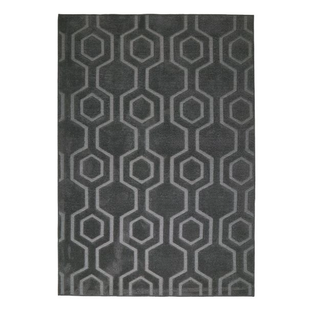 Zacht Hoogpolig Vloerkleed Aira Grijs