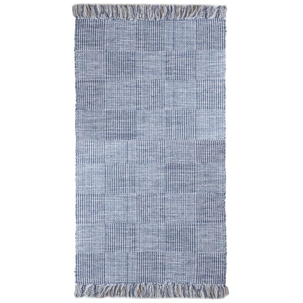 Katoenen Vloerkleed Der Blauw