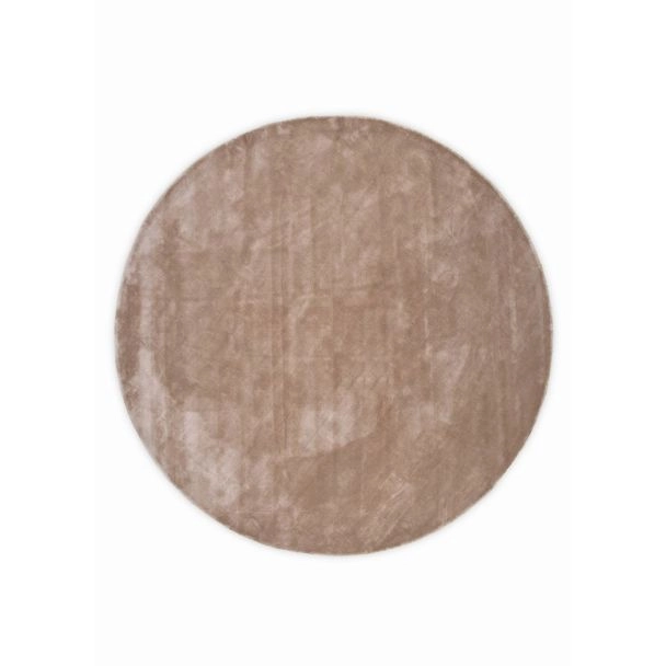 Rond Brillo Beige Katoenen Vloerkleed