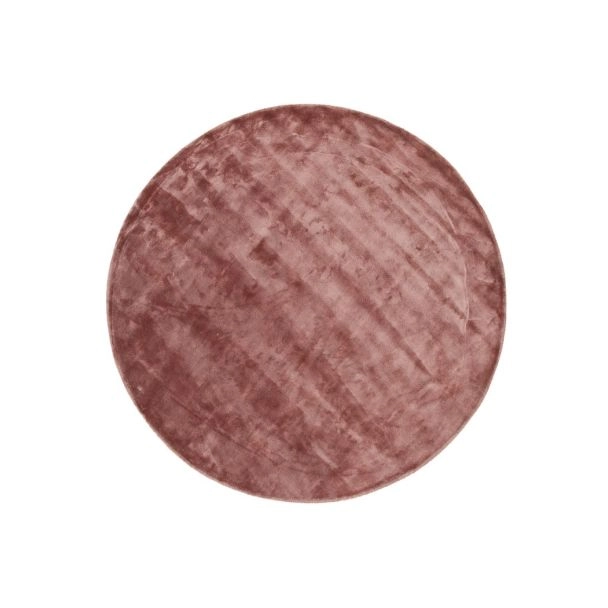 Rond Brillo Roze Katoenen Vloerkleed