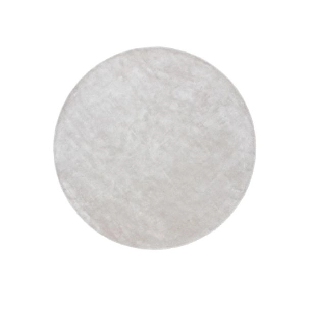 Rond Brillo Zilver Katoenen Vloerkleed