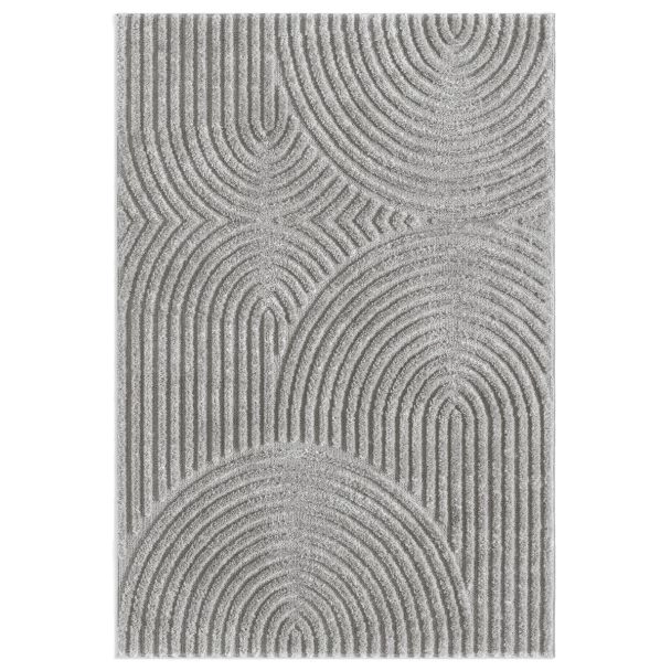 Hoogpolig Vloerkleed Brolly Bene Grijs