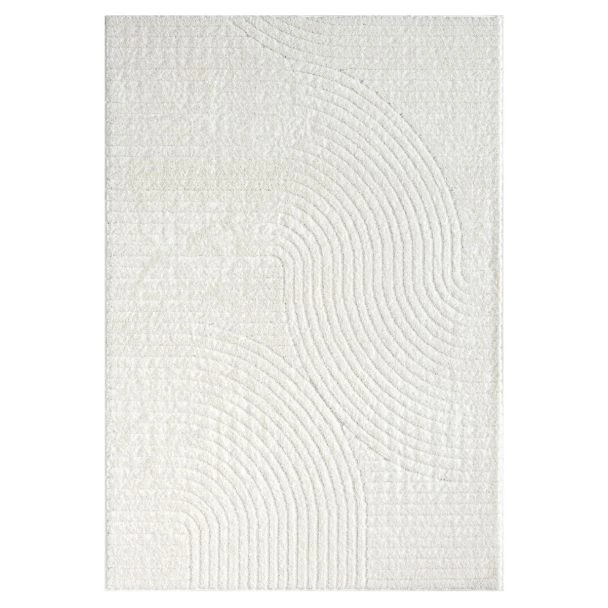 Hoogpolig Vloerkleed Brolly Spin Crème