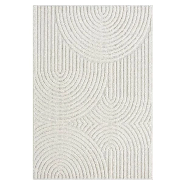 Hoogpolig Vloerkleed Brolly Bene Crème