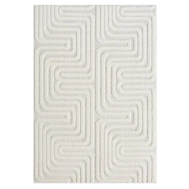 Hoogpolig Vloerkleed Brolly Loop Crème