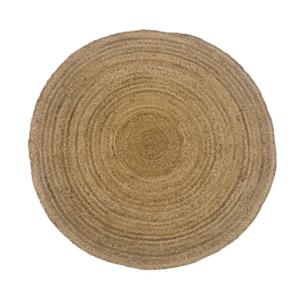 Rond Candace Fläta Natuur Jute Vloerkleed