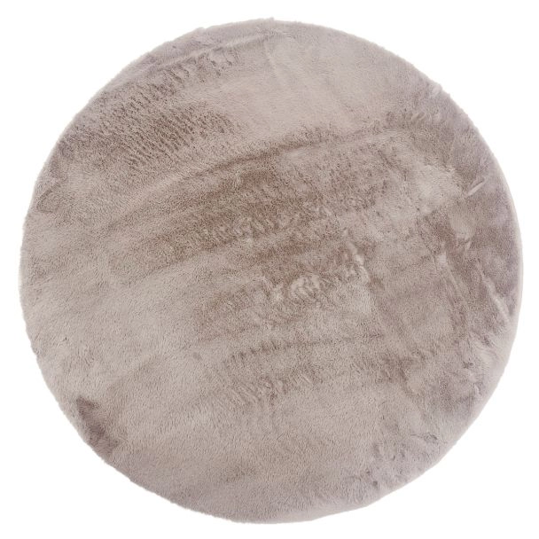 Rond Cat Taupe Wasbaar Pelskleed