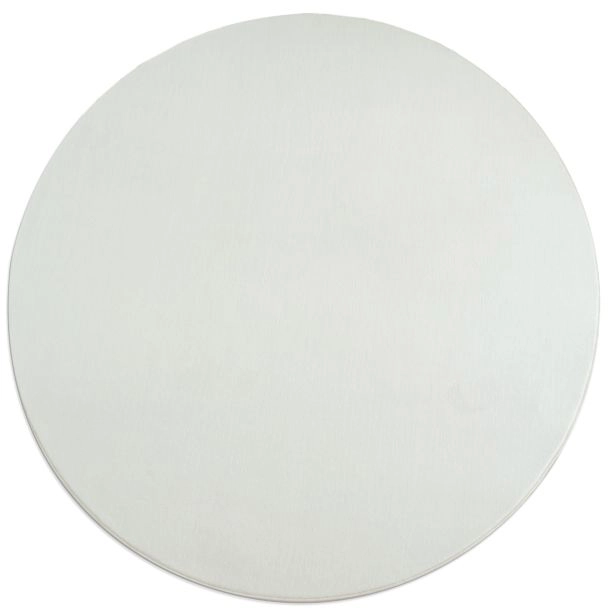 Rond Comfy Gebroken wit Wasbaar Hoogpolig Vloerkleed