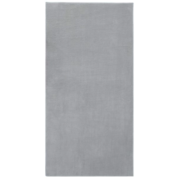 Loper Comfy Zilver Wasbaar Hoogpolig Vloerkleed