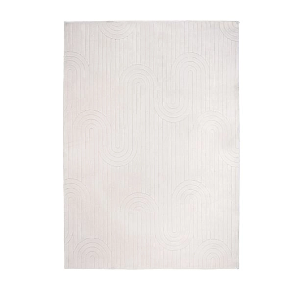 Zacht Hoogpolig Vloerkleed Faro Gebroken wit