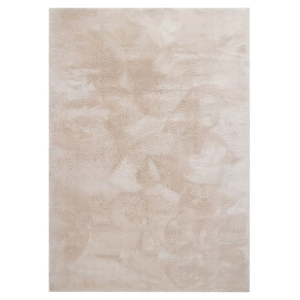 Wasbaar Zacht Hoogpolig Vloerkleed Fluffy Beige