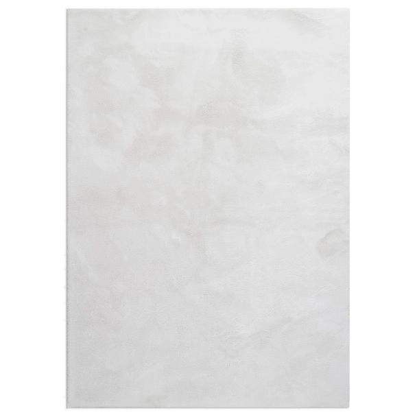 Wasbaar Zacht Hoogpolig Vloerkleed Fluffy Gebroken wit