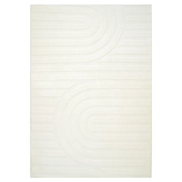 Wasbaar Zacht Hoogpolig Vloerkleed Fuzzy Lumo Gebroken wit