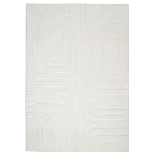 Wasbaar Zacht Hoogpolig Vloerkleed Fuzzy Vega Gebroken wit