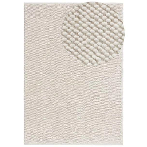 Wollen Vloerkleed Haga Gebroken wit