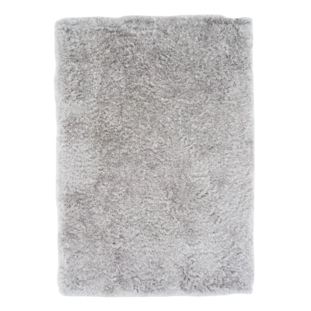 Hoogpolig Vloerkleed Harit Zilver