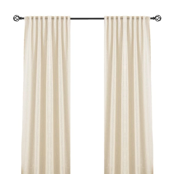 Linnen-look Gordijn 2-pack Kristina Beige