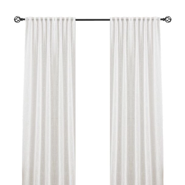 Linnen-look Gordijn 2-pack Kristina Wit