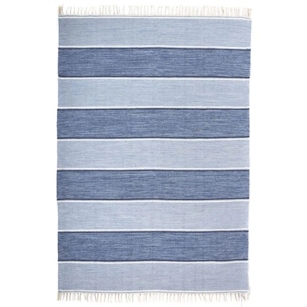Katoenen Vloerkleed Sippar Lichtblauw