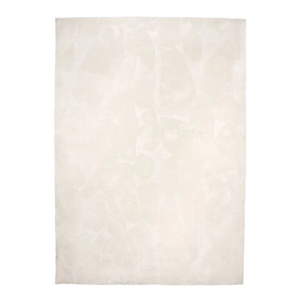 Zacht Hoogpolig Vloerkleed Lira Gebroken wit