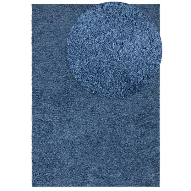 Hoogpolig Vloerkleed Lazy Blauw