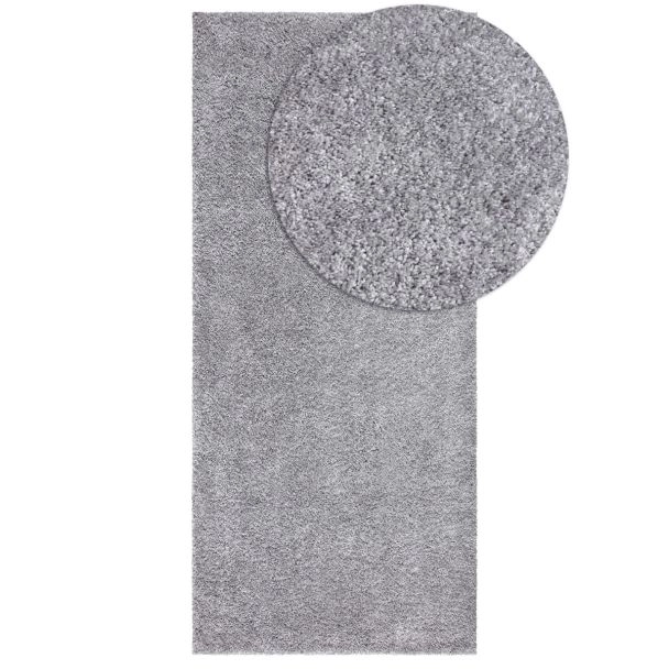 Loper Lazy Grijs Hoogpolig Vloerkleed