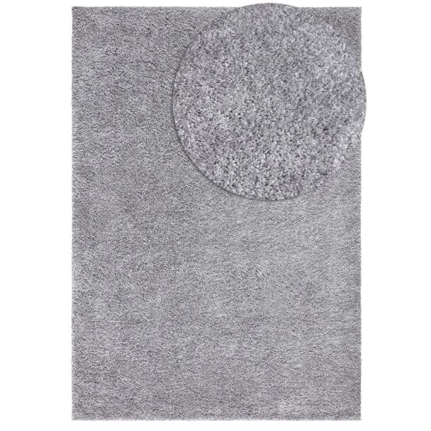 Hoogpolig Vloerkleed Lazy Grijs