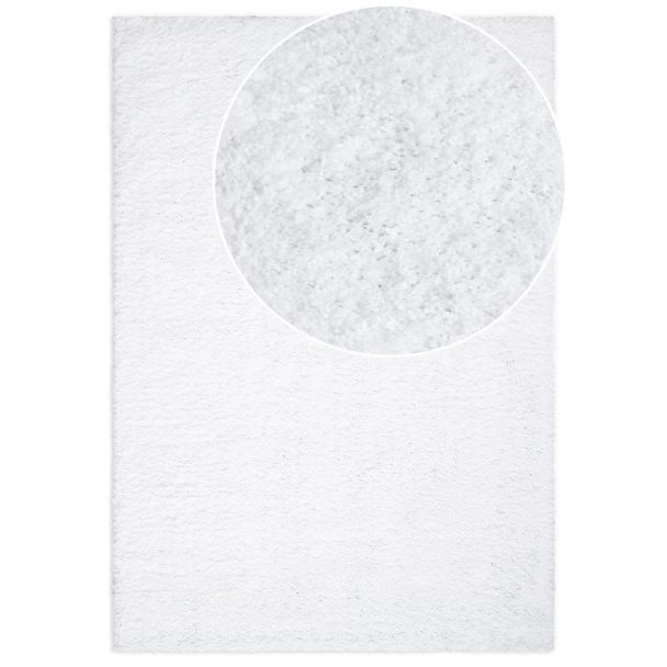 Hoogpolig Vloerkleed Lazy Wit