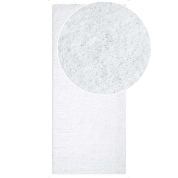 Loper Lazy Wit Hoogpolig Vloerkleed