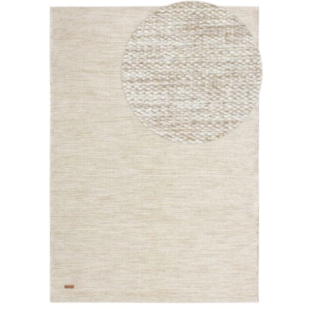 Wollen Vloerkleed Lunda Beige
