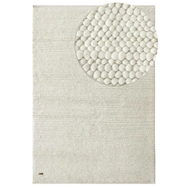 Wollen Vloerkleed Maren Gebroken wit