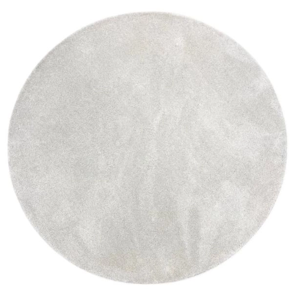 Rond Milli Gebroken wit Hoogpolig Vloerkleed