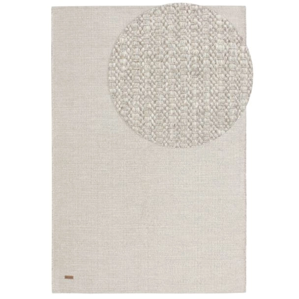 Wollen Vloerkleed Molly Crème/Grijs